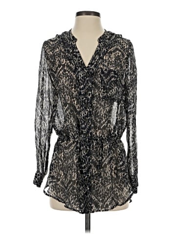 Heartloom Long Sleeve Silk Top (view 1)