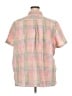 L.L.Bean 100% Cotton Checkered-gingham Pink Short Sleeve Button-Down Shirt Size 3X - photo 2