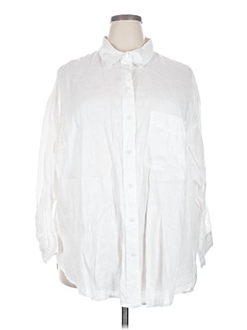 H&M 3/4 Sleeve Button-Down Shirt (view 1)