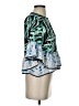 BCBGMAXAZRIA 100% Polyester Teal 3/4 Sleeve Blouse Size XXS - photo 4