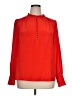 Boden 100% Silk Red Long Sleeve Silk Top Size 14 - photo 1