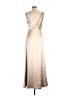 Unbranded 100% Polyester Metallic Tan Cocktail Dress Size M (estimated) - photo 2