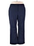 JM Collection Solid Blue Casual Pants Size 20 - photo 1
