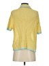 Zara 100% Polyester Yellow Short Sleeve Blouse Size S - photo 2