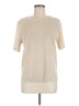 Kobi Halperin Tweed Ivory Short Sleeve Turtleneck Size M - photo 1