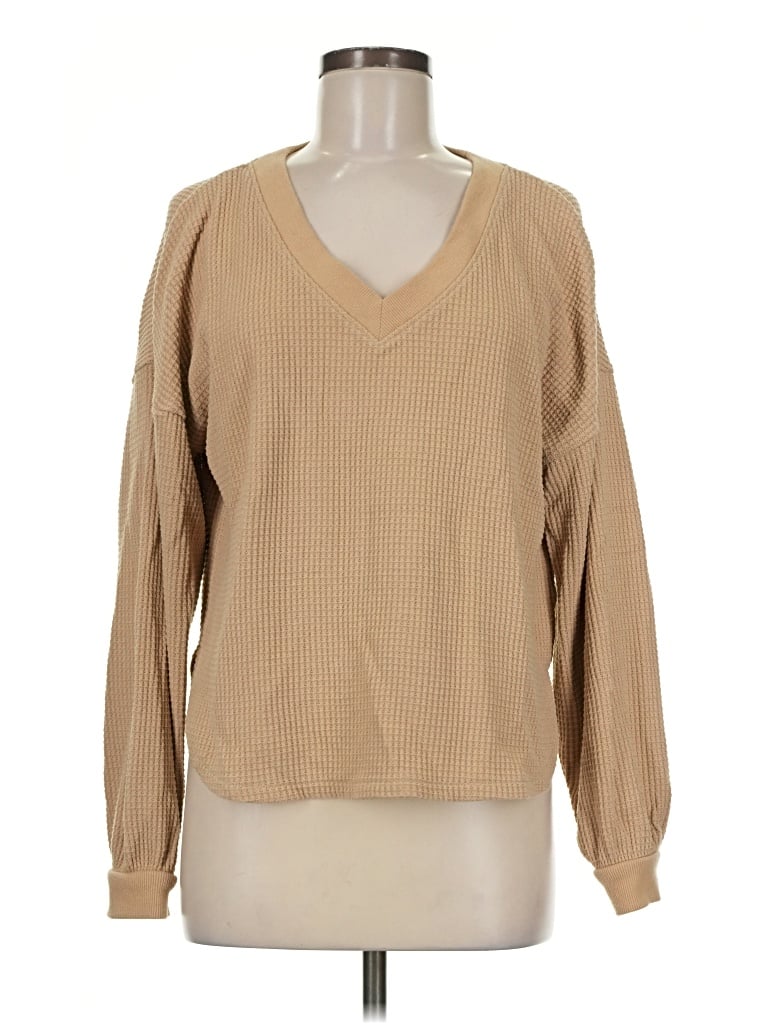 Pre-owned Madewell Pullover Sweater In Tan
