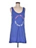 Wildfox 100% Cotton Blue Tank Top Size Med (2 or M) - photo 1