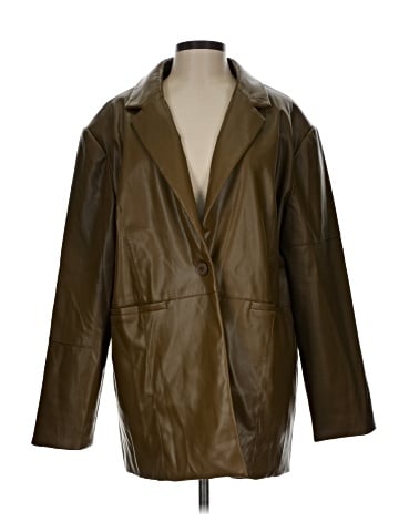 Collusion Faux Leather Jacket (view 1)