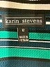 Karin Stevens Stripes Teal Casual Dress Size 12 - photo 4