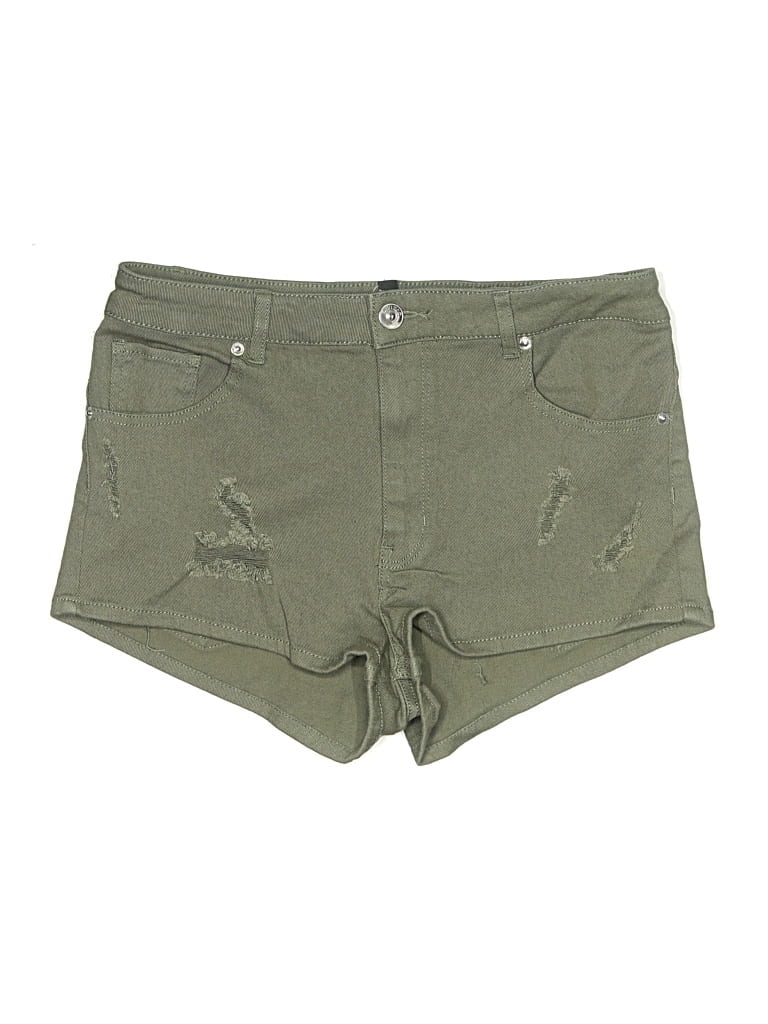 Pre-owned Divided By H&m Khaki Shorts In Green