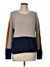 Pinque Color Block Tan Pullover Sweater Size L - photo 1