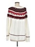 CeCe Print White Pullover Sweater Size M - photo 2