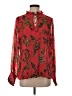 Bella Tu 100% Viscose Red Long Sleeve Blouse Size S - photo 1