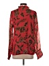 Bella Tu 100% Viscose Red Long Sleeve Blouse Size S - photo 2