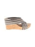 Lucky Brand Stripes Gray Wedges Size 8 - photo 1