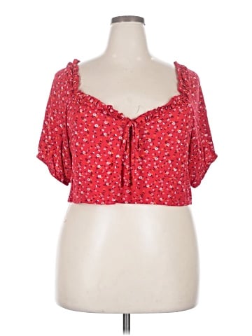 PrettyLittleThing Short Sleeve Blouse (view 1)
