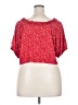 PrettyLittleThing Red Short Sleeve Blouse Size 22 - photo 2