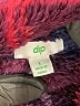 dip 100% Polyester Plaid Burgundy Fleece Size L - photo 6