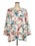 MULTIPLES 100% Polyester Ivory 3/4 Sleeve Blouse Size 3X - photo 1