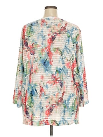 MULTIPLES 3/4 Sleeve Blouse (view 2)