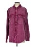 Briggs Houndstooth Burgundy Long Sleeve Button-Down Shirt Size S - photo 1