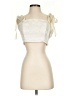Hutch 100% Polyester Ivory Sleeveless Top Size 6 - photo 1