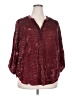 Torrid Burgundy 3/4 Sleeve Blouse Size 3X Plus (3) - photo 1