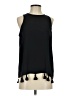 Ann Taylor 100% Polyester Black Sleeveless Blouse Size S - photo 1