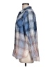 Vanilla Star Plaid Blue Long Sleeve Button-Down Shirt Size L - photo 5