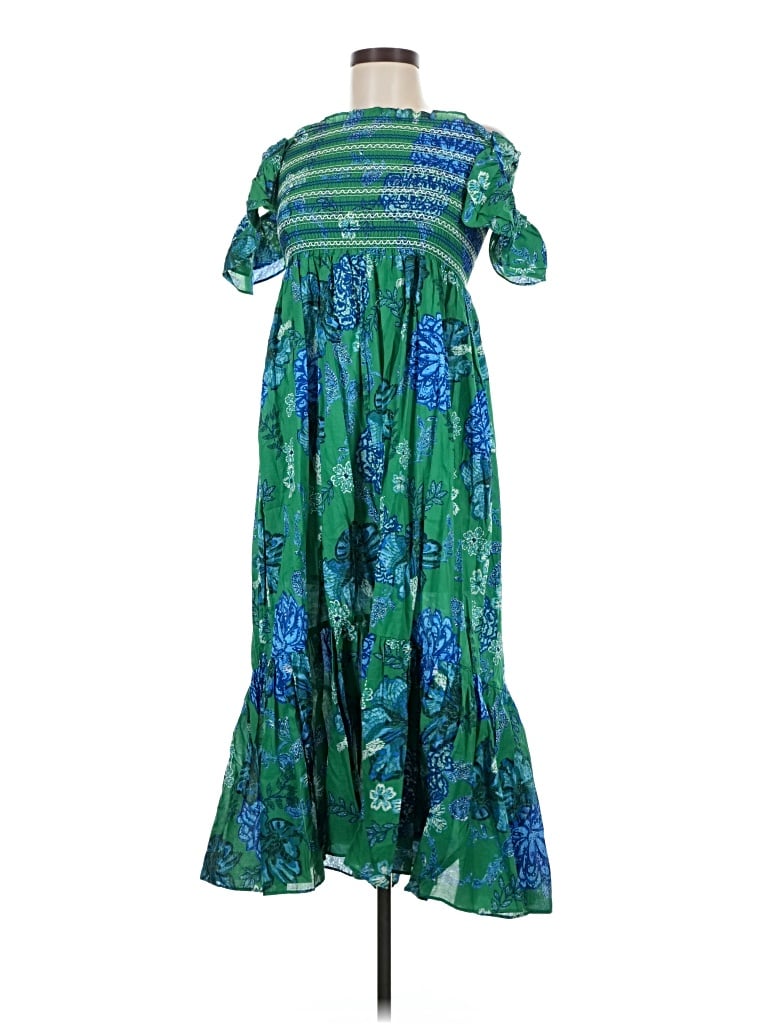 Pre-owned Olivaceous Casual Dress In Green
