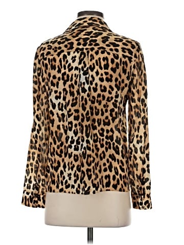 Alice + Olivia Long Sleeve Silk Top (view 2)