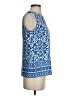 Chaus Blue Sleeveless Blouse Size S - photo 4