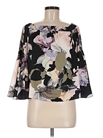 Bar III 3/4 Sleeve Blouse (view 1)