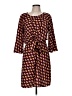 Halogen Print Burgundy Casual Dress Size M - photo 1