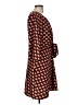 Halogen Print Burgundy Casual Dress Size M - photo 4