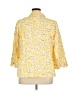 Skies Are Blue Print Yellow Blazer Size 1X - photo 2