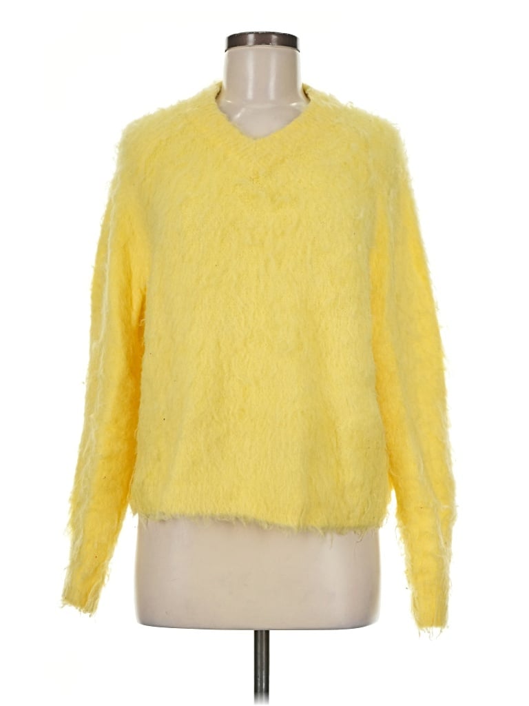Pre-owned Madewell Pullover Sweater In Yellow