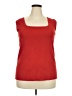 Cable & Gauge Red Sleeveless Top Size 2X - photo 1