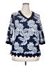 Chico's Blue 3/4 Sleeve Blouse Size 18 (estimated) - photo 1