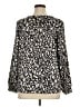 Nic + Zoe 100% Polyester Animal Print Ivory Long Sleeve Blouse Size XL - photo 2