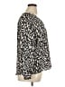 Nic + Zoe 100% Polyester Animal Print Ivory Long Sleeve Blouse Size XL - photo 4