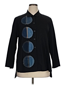 Ela 3/4 Sleeve Button-Down Shirt (view 1)