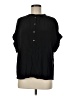 Point Sur 100% Viscose Black 3/4 Sleeve Blouse Size M - photo 1