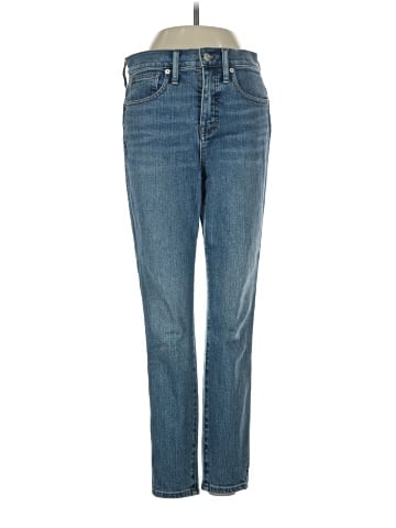 Madewell Petite 10" High-Rise Skinny Jeans in Woodridge Wash (view 1)