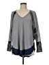 Umgee Gray Long Sleeve Blouse Size M - photo 1
