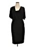 Evan Picone Solid Black Cocktail Dress Size 16 - photo 1
