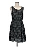 metaphor 100% Rayon Polka Dots Black Casual Dress Size M (petite) - photo 1