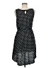 metaphor 100% Rayon Polka Dots Black Casual Dress Size M (petite) - photo 2
