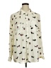 Torrid 100% Polyester Print Ivory Long Sleeve Blouse Size 2X Plus (2) - photo 1