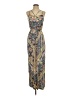 Warehouse 100% Viscose Paisley Tan Casual Dress Size 4 - photo 1